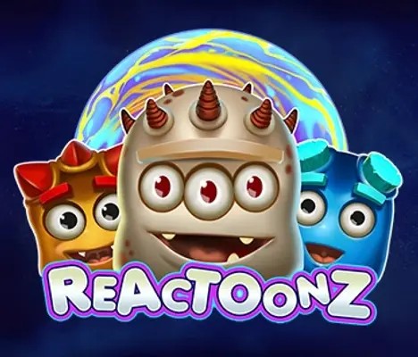 Reactoonz by Play’n GO, showcased at solcasino2.de – game logo